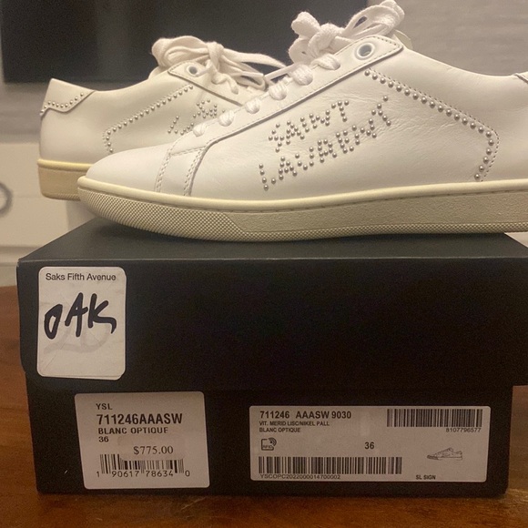 NEW‼️ Saint Laurent Low-Top Sneakers - Picture 7 of 9